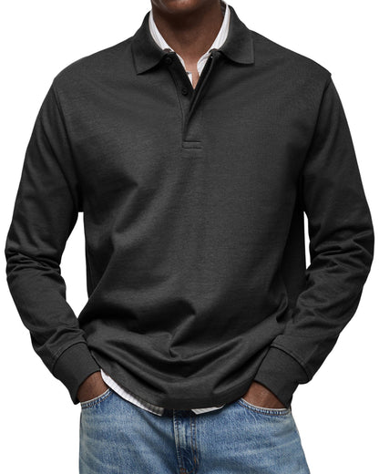Casual Poloshirt met Lange Mouwen