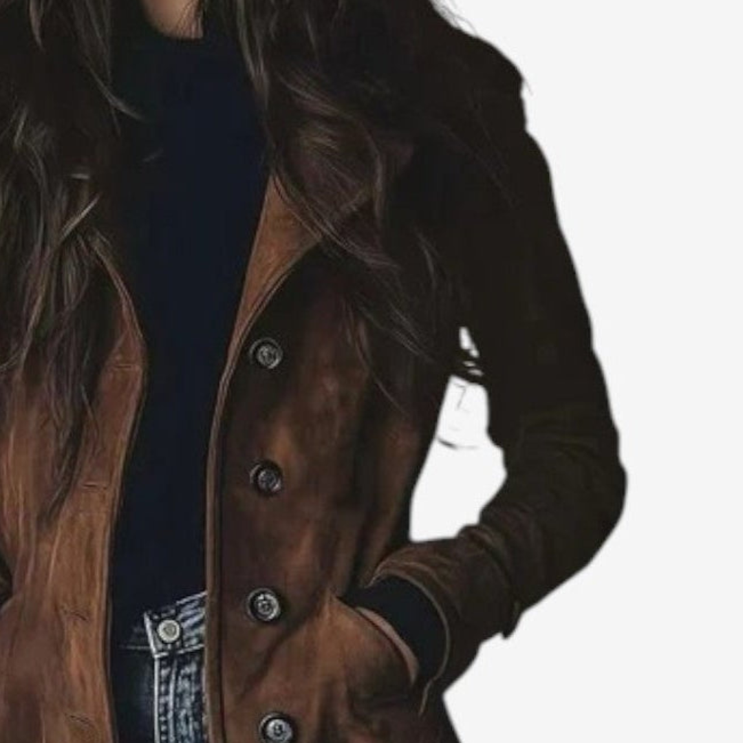 Louise – Elegante Lange Mantel voor Tijdloze Warmte & Stijl