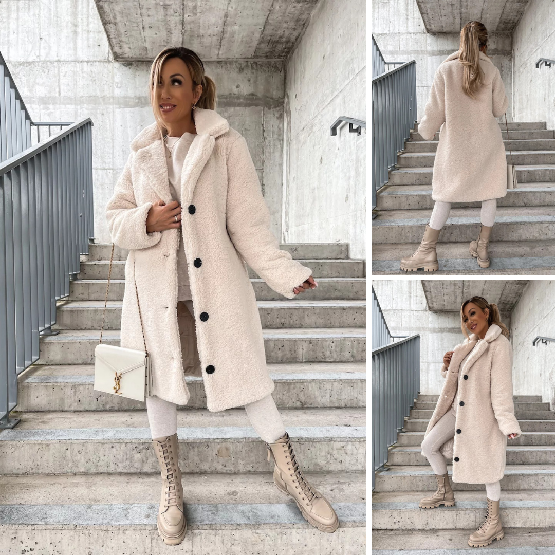 Elora | Lange Teddycoat voor Dames