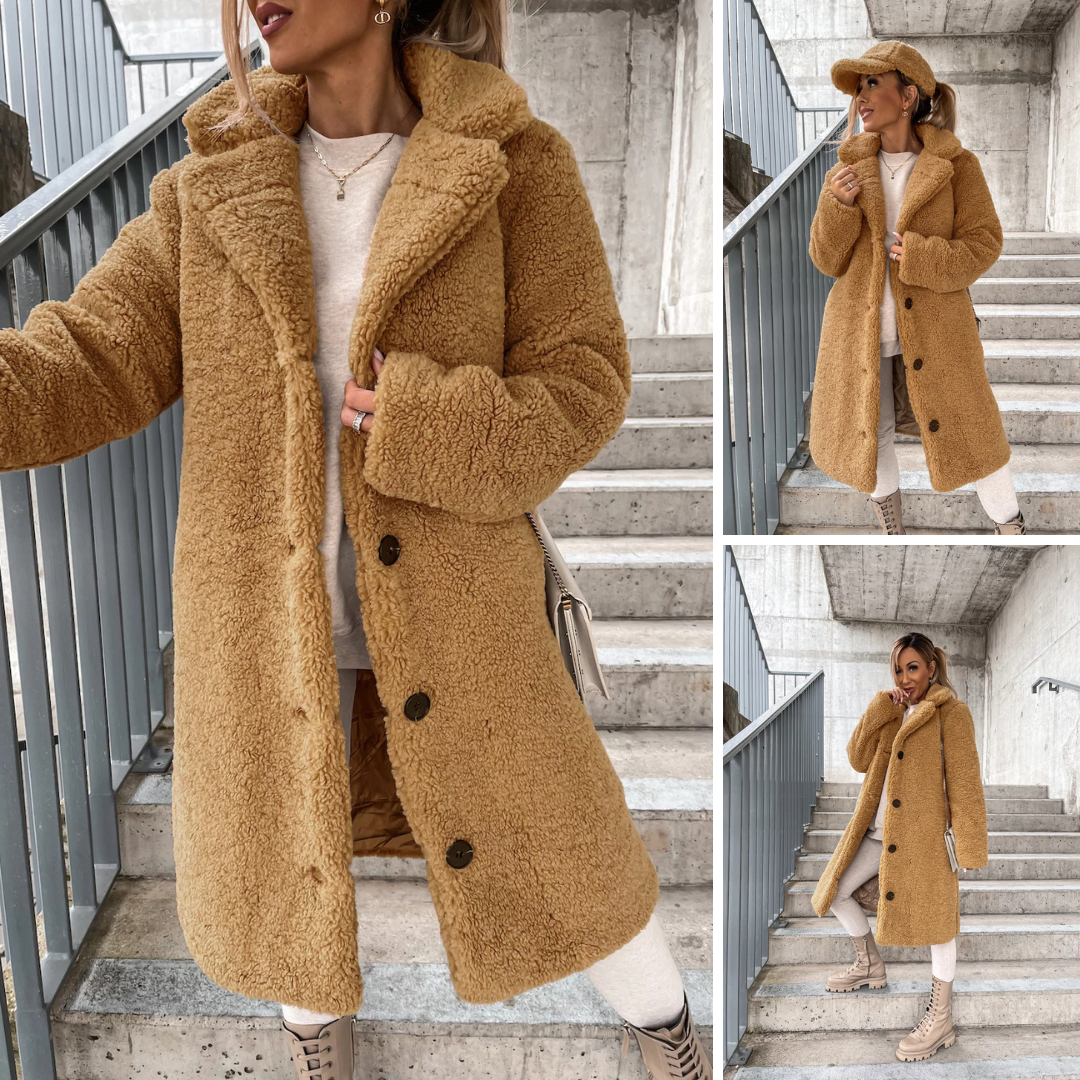 Elora | Lange Teddycoat voor Dames