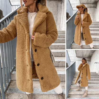 Elora | Lange Teddycoat voor Dames