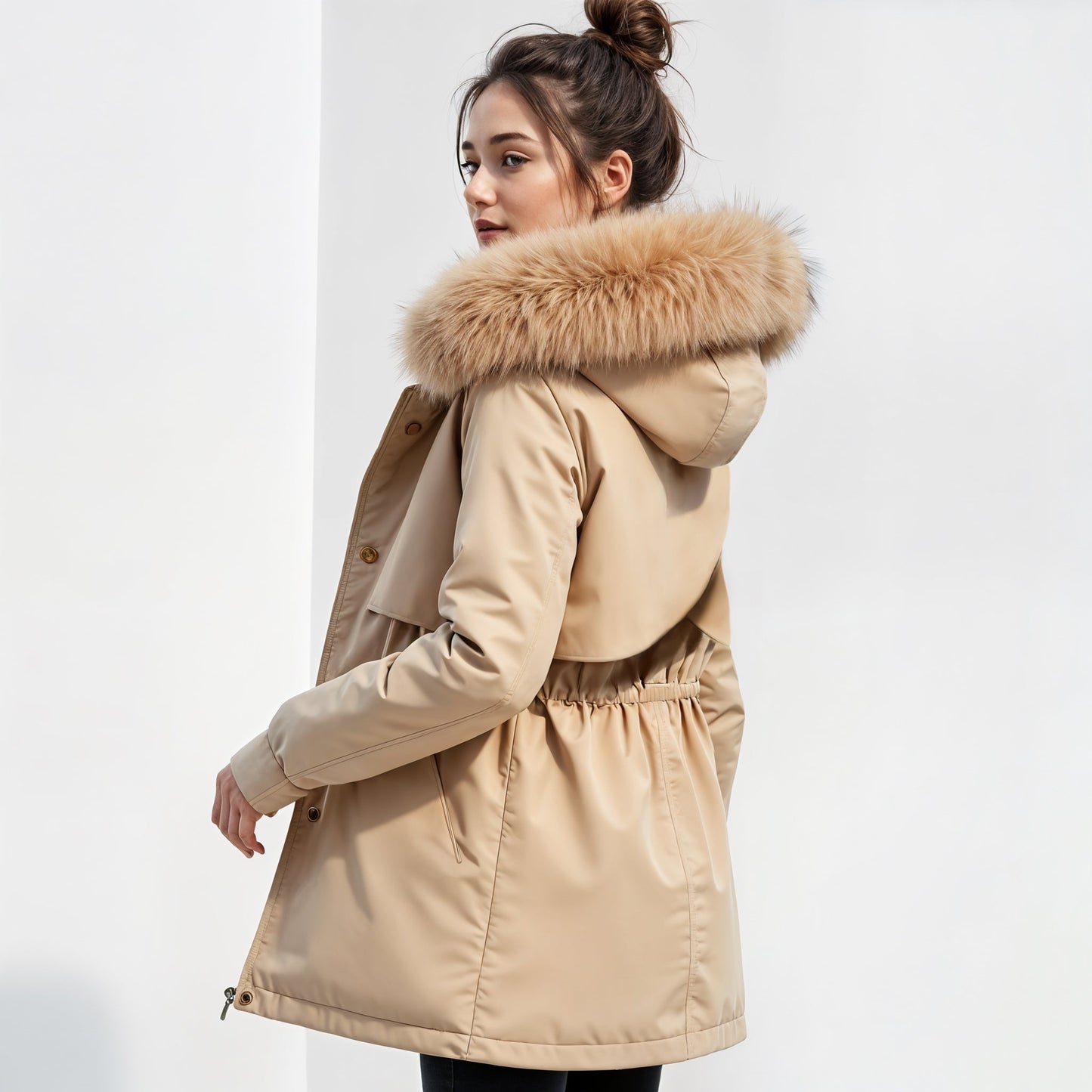Faux Fur Hooded Parka