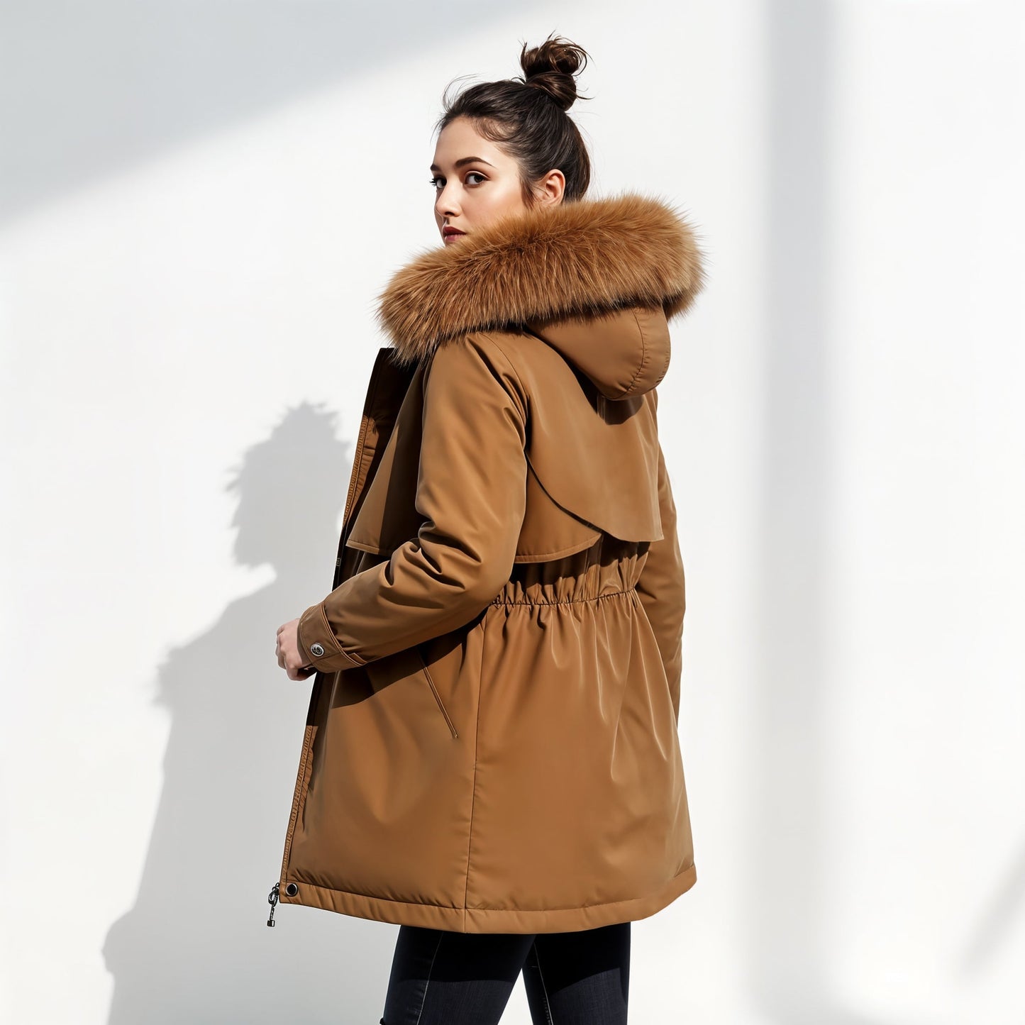 Faux Fur Hooded Parka