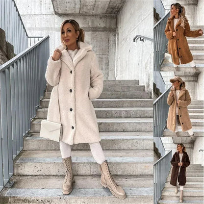 Elora | Lange Teddycoat voor Dames
